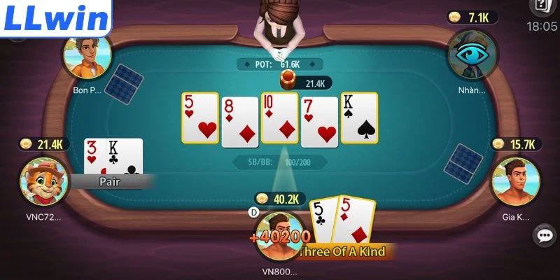 Các siêu phẩm nổi bật tại sảnh game bài LLWIN